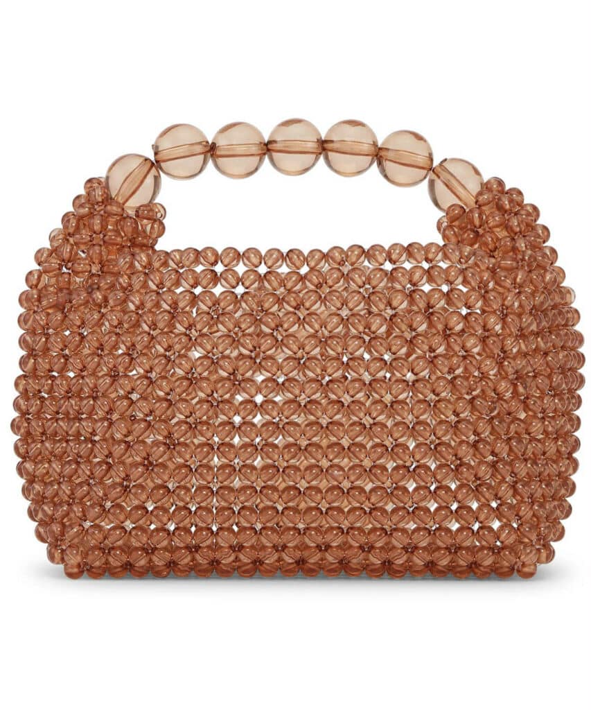 Sui Ava Slouchy Beaded Bag Toffee