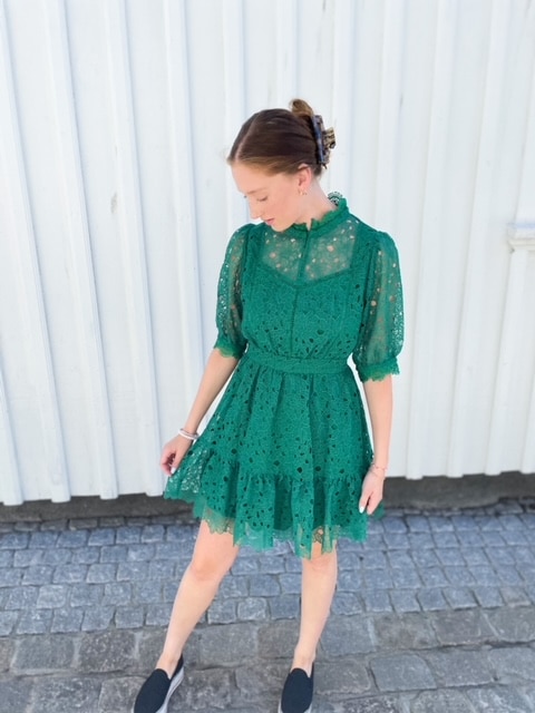 Suncoo Caliste Dress Green