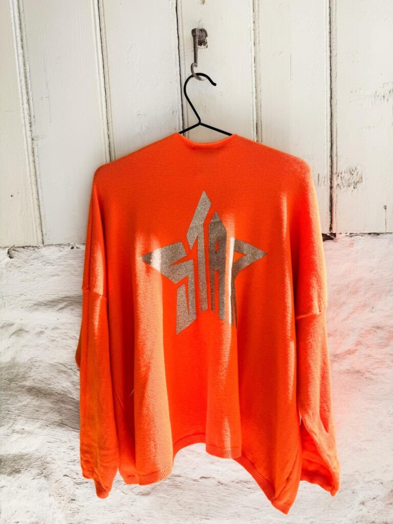 The Star Cardigan Orange