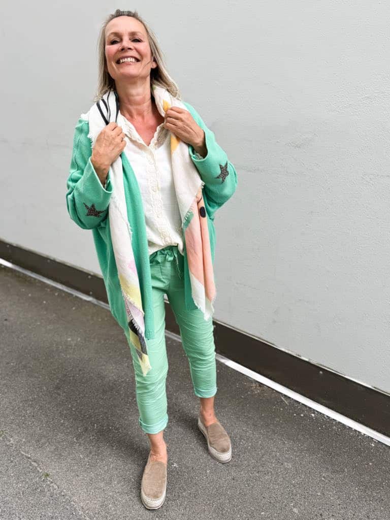 The Star Knit Jacket Mint