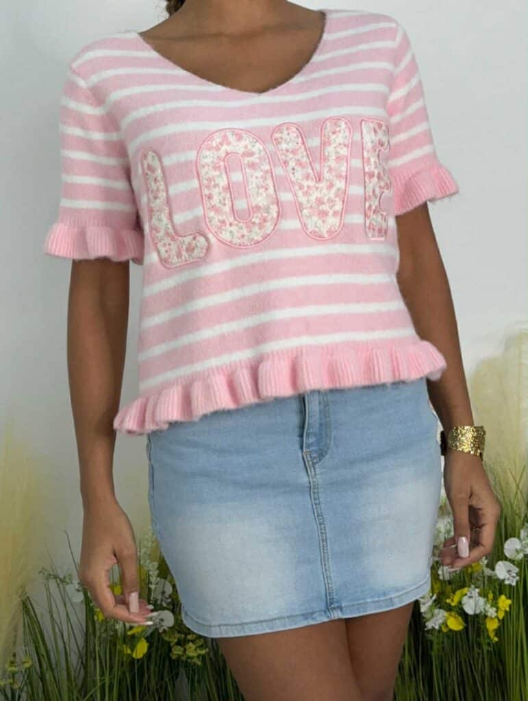 IBC Collection Love Top Pink