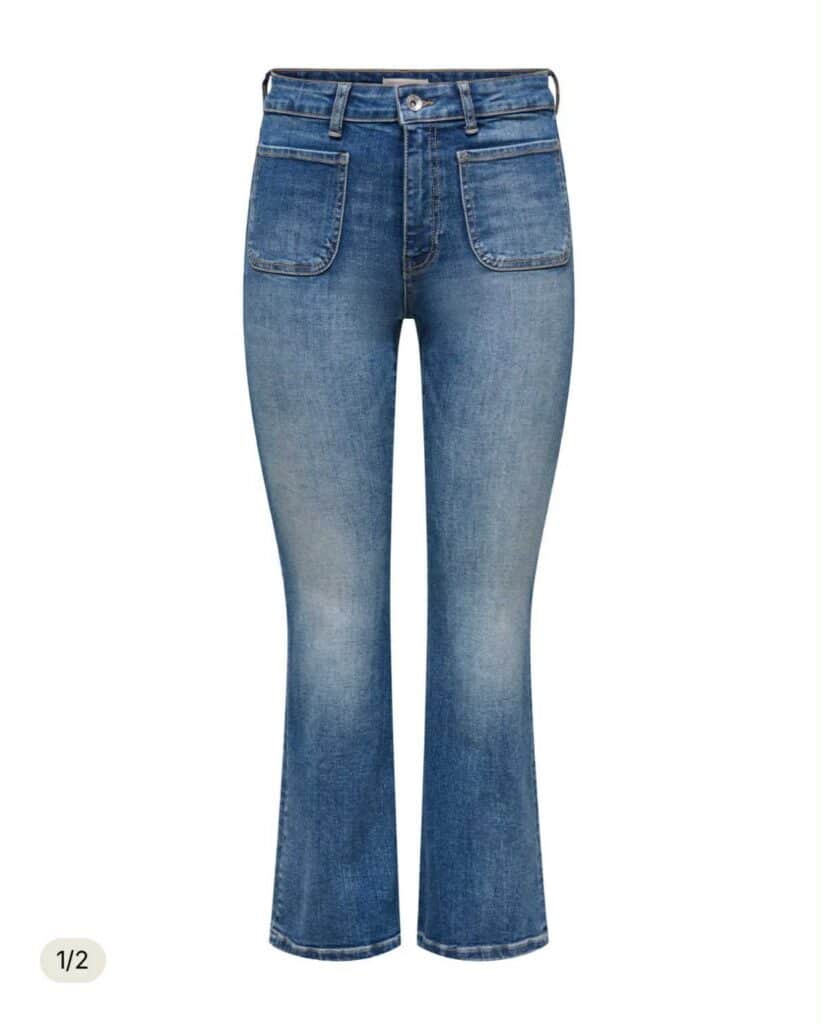 JDY Fina Ankle Flare Jeans Medium Blue