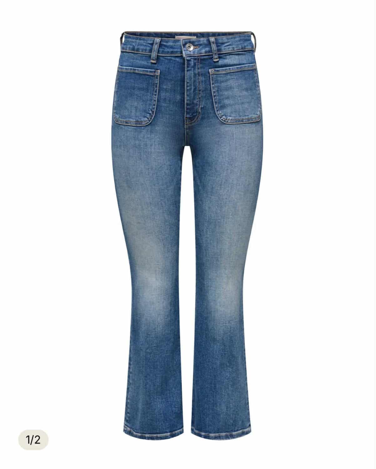 JDY Fina Ankle Flare Jeans Medium Blue