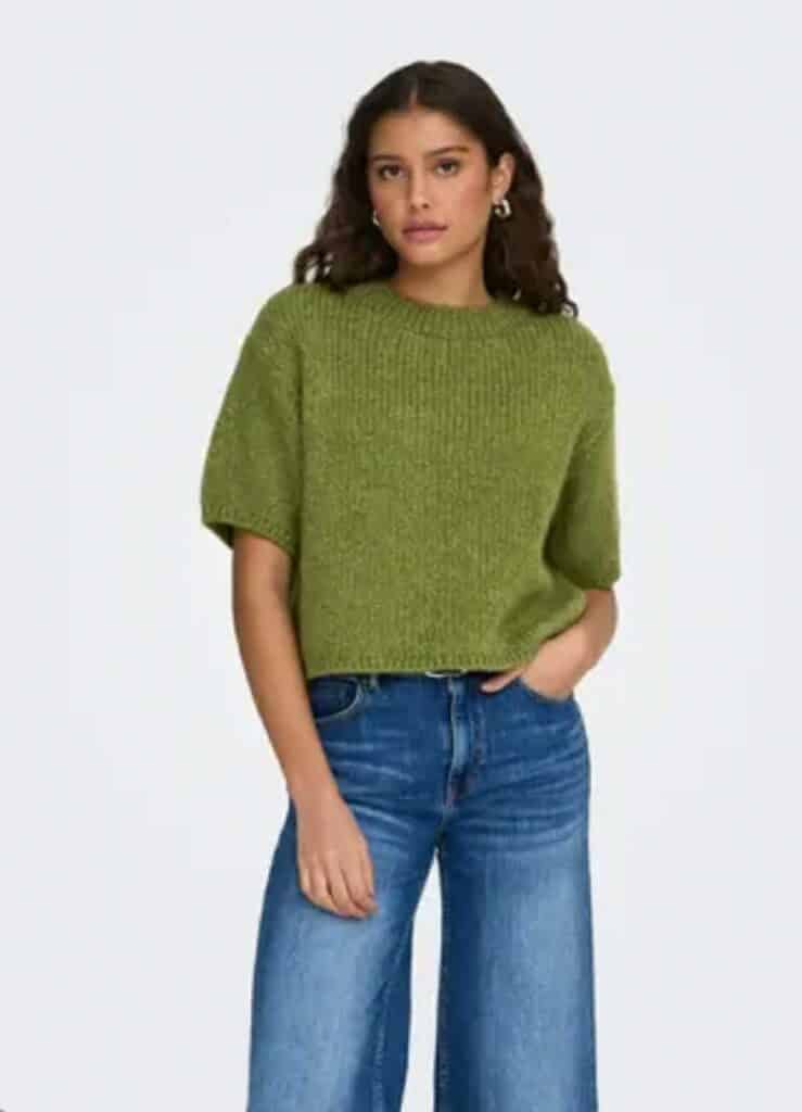 JDY Linea Pullover Green