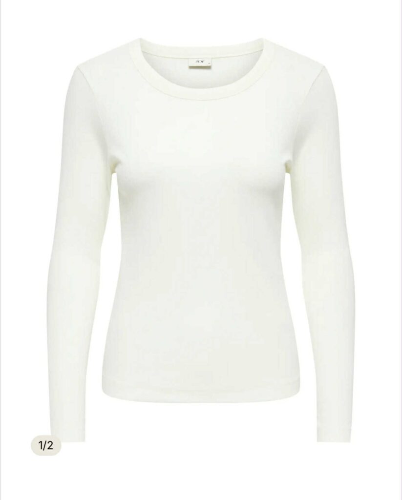 JDY Lucky Neck New Top Cloud Dancer