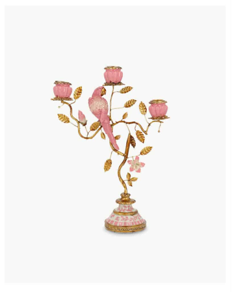 Alot Decoration Lysstake Fugl Pink