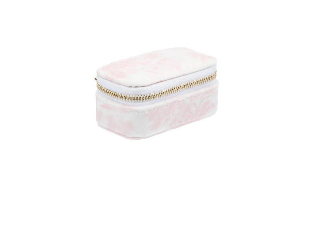 Dark Velvet Jewellery Box Micro Cotton Candy Savannah Pattern