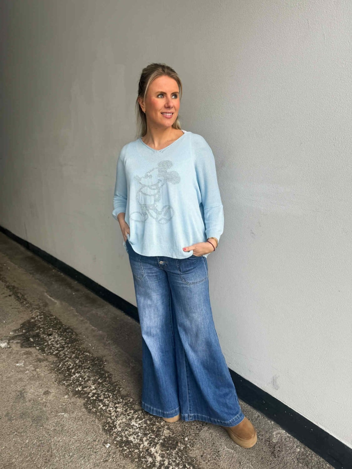 IBC Collection Mickey Mouse Sweater Light Blue