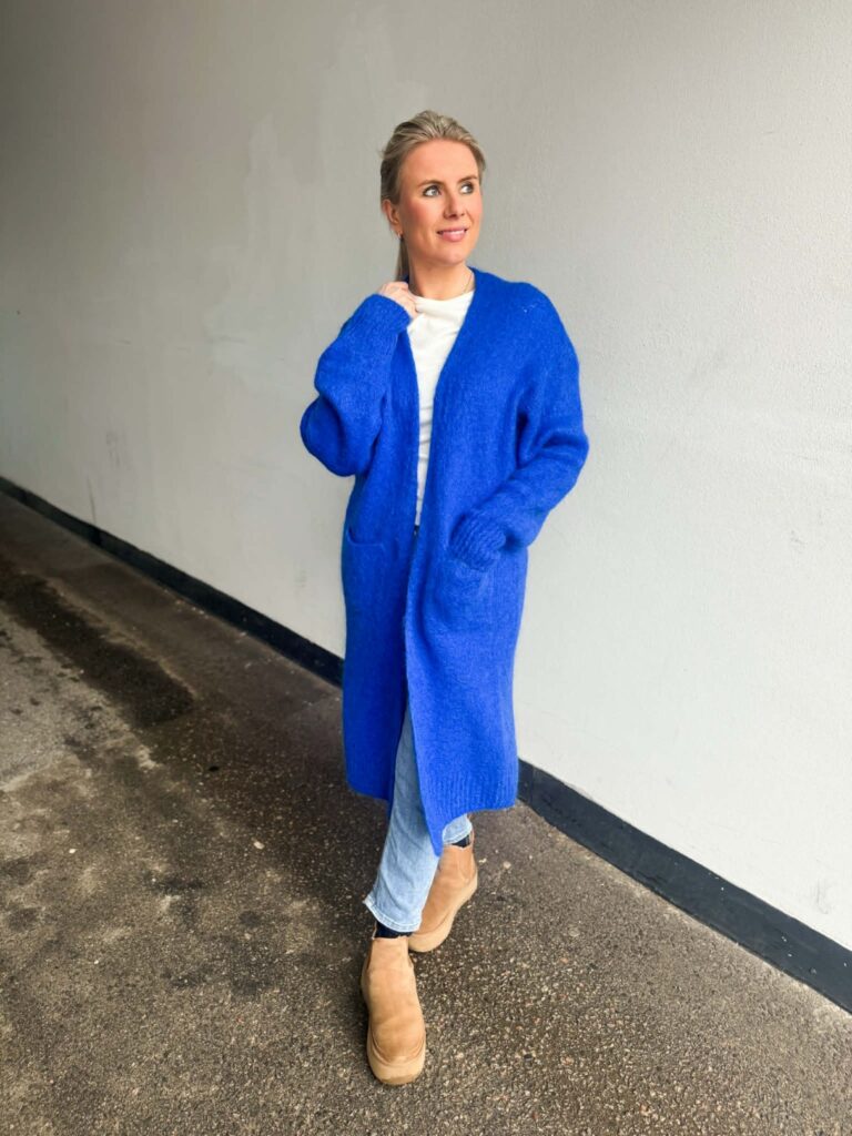 Ibc Collection Mohair Jacket Cobolt