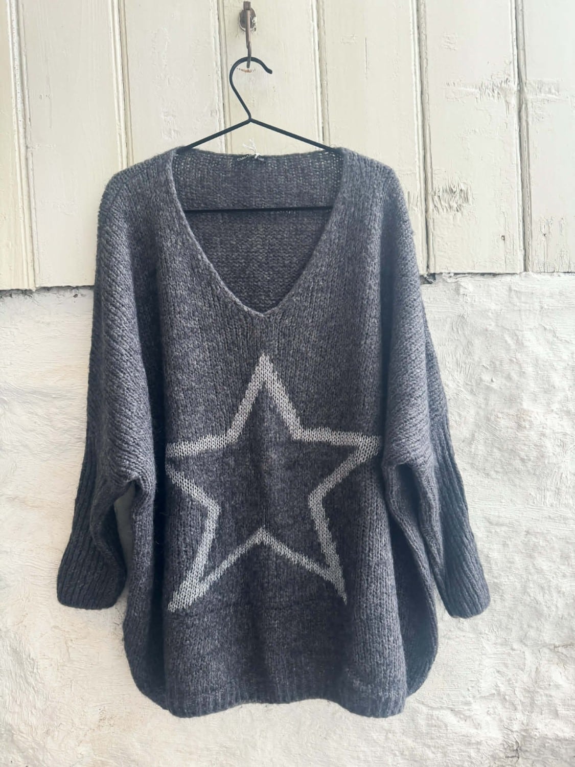 IBC Collection Oversize Star Sweater Grey