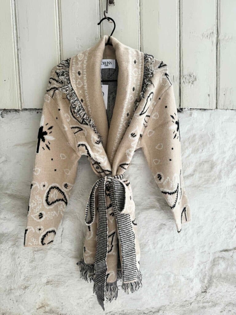 Orlinn Frynsejakke Ecru