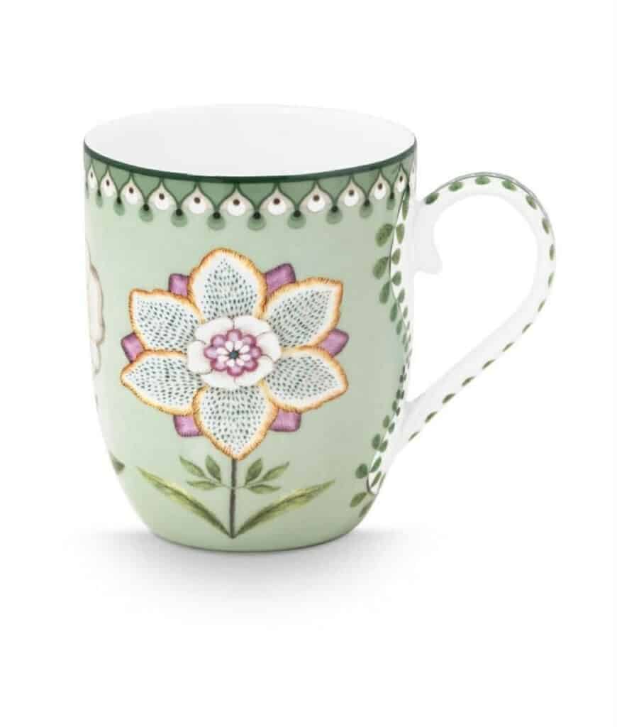 PIP Mug Small Lily&Lotus Light Green