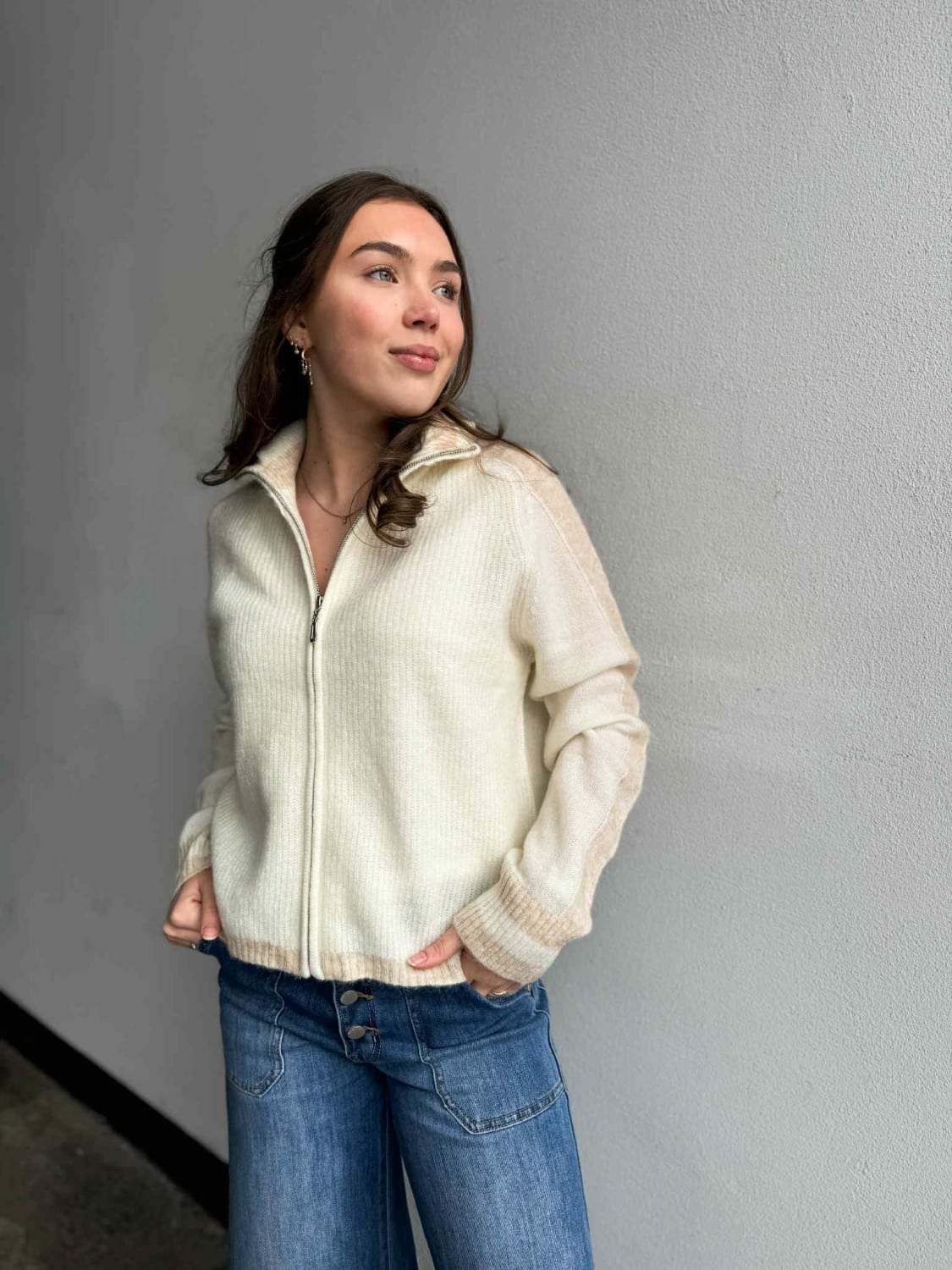 Vilje & Ve Lyra Knitted Pullover Off White