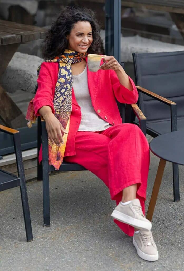 Boheme Lin Jakke Rose Red