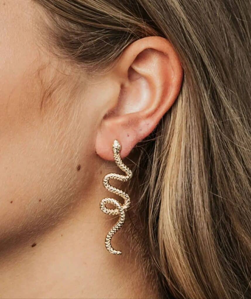 Bow19 Snake Earrings