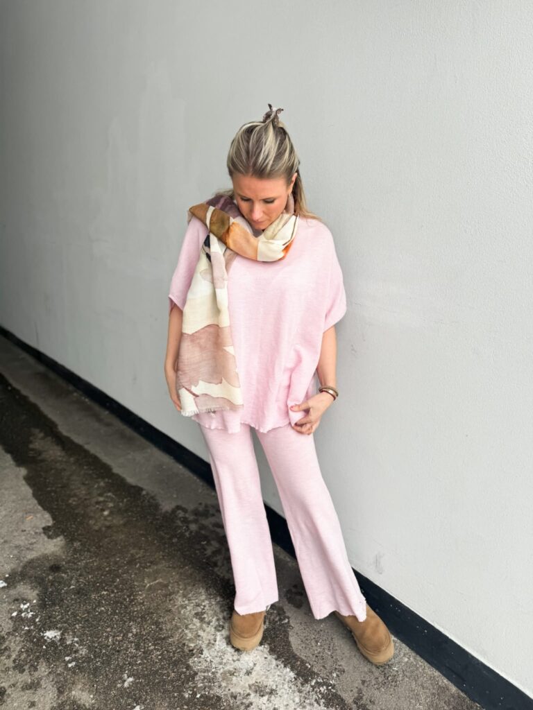 By Basics Top Extra Wide Violet Ice Melange One Size