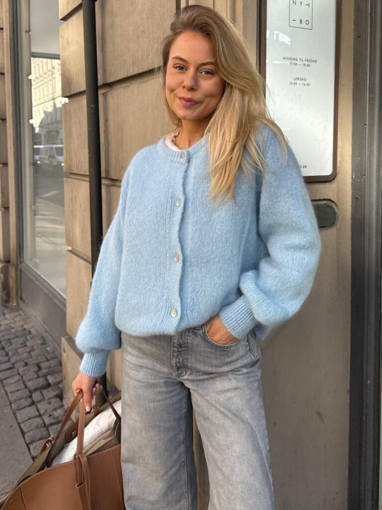 BY IC Ida Cardigan Light Blue