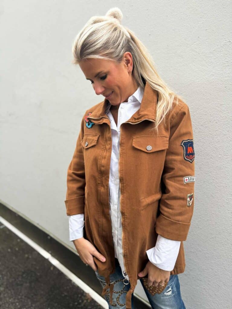 Ibc Collection Army Jacket Rust