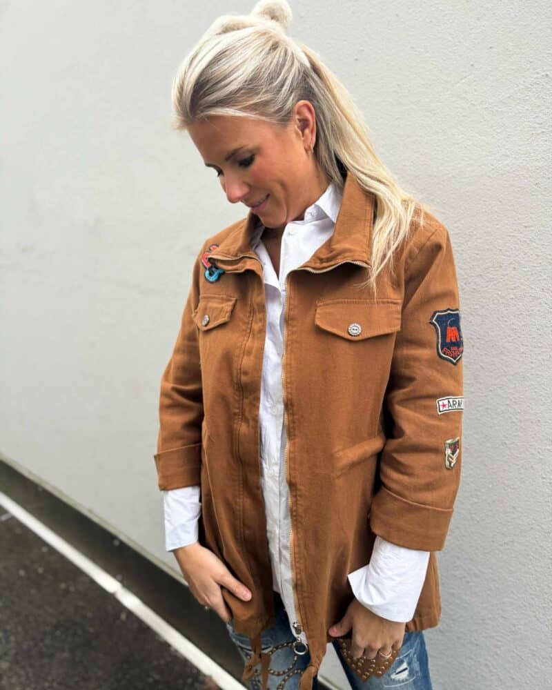 Ibc Collection Army Jacket Rust