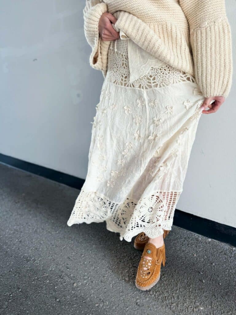 Ibc Collection Boho Jupe Beige