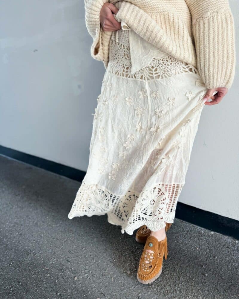 Ibc Collection Boho Jupe Beige