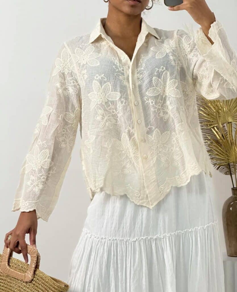 Ibc Collection Boho Shirt Beige