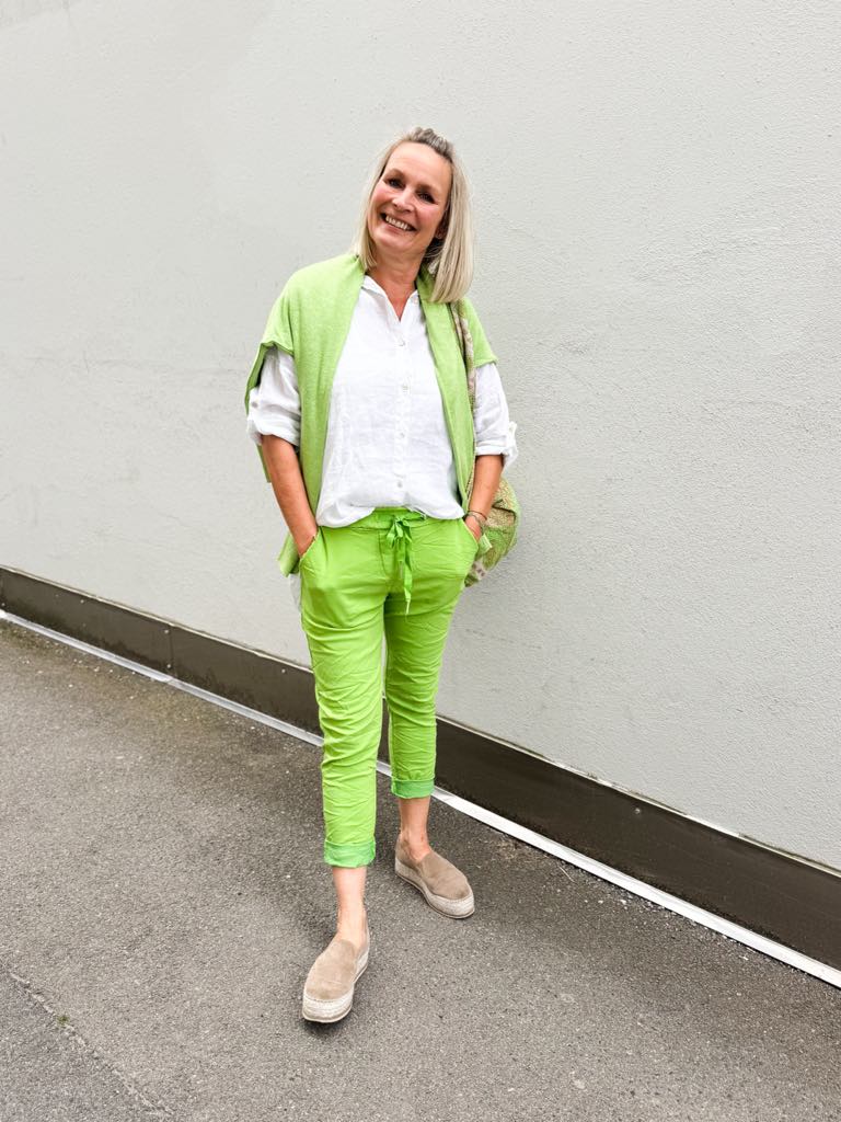 Ibc Collection Isabella Pants Bomull Apple Green
