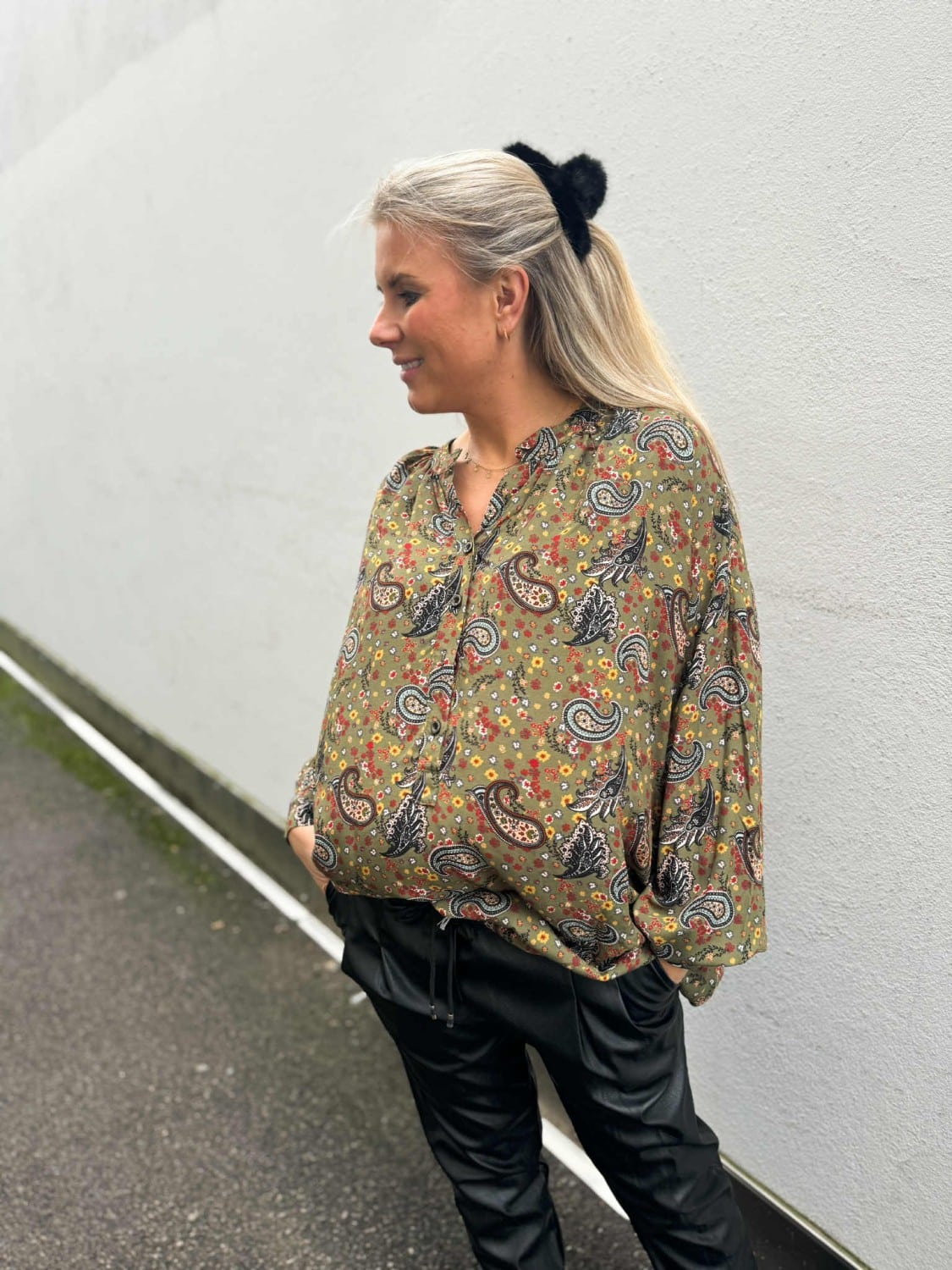 IBC Collection Linnea Oversize Blouse Green