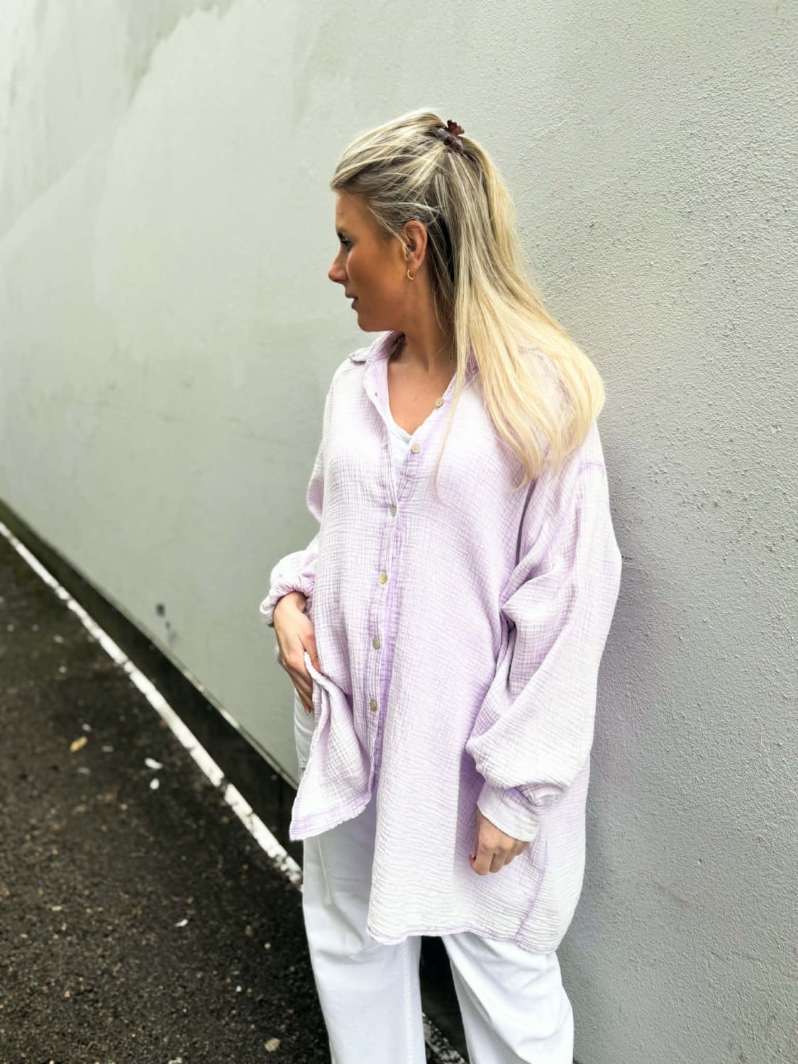 IBC Collection Linnea Oversize Blouse Light Purple