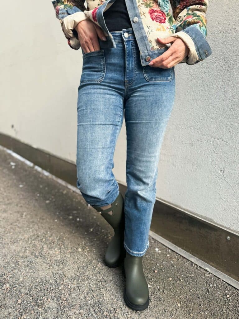 JDY Fina Ankle Flare Jeans Medium Blue