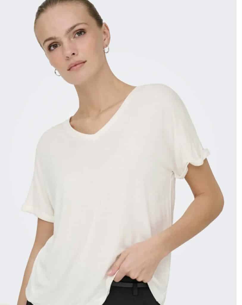 JDY Sissy V-Neck Top Claud Dancer