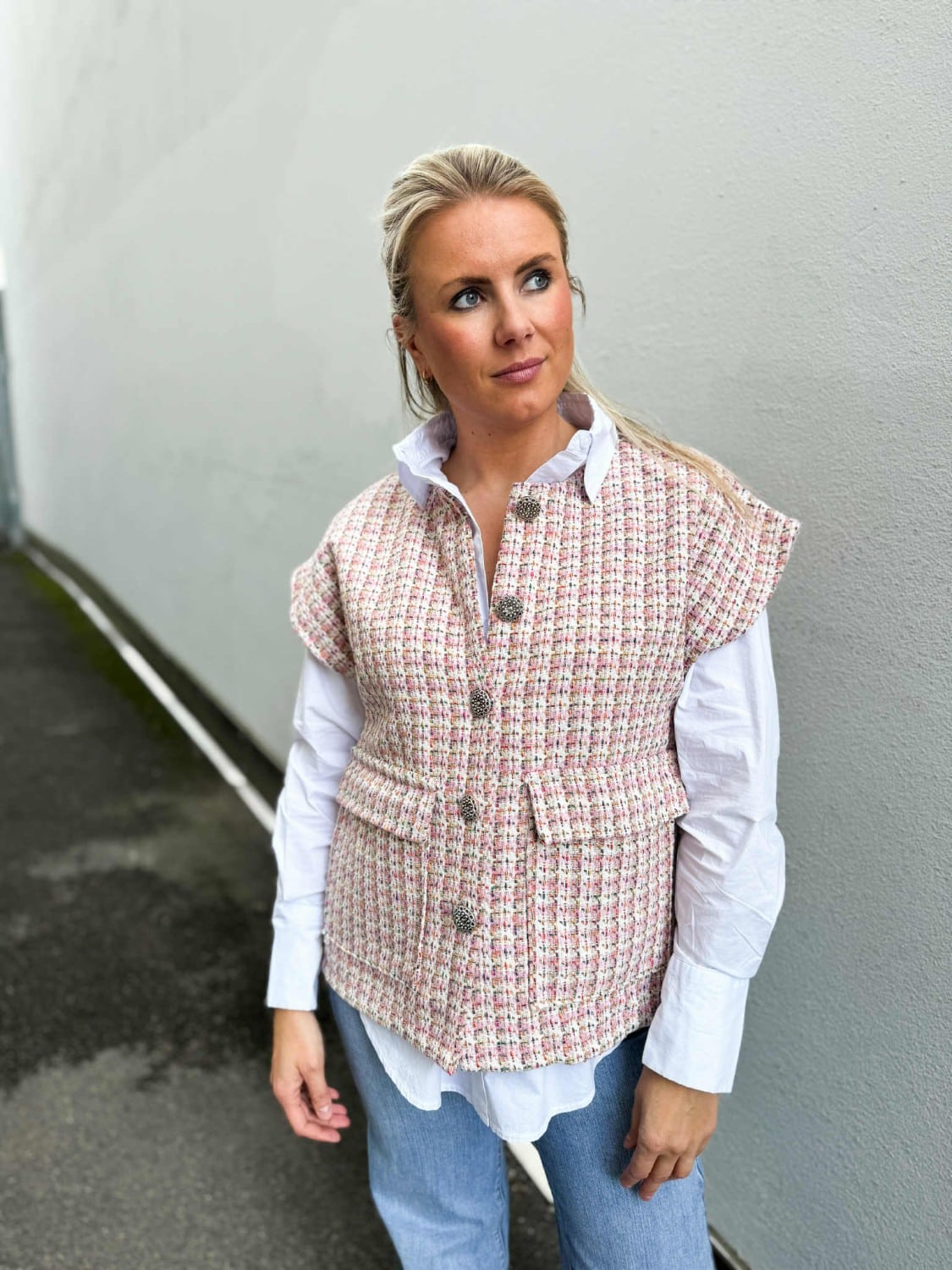 Marta Du Chateau Loretta Vest Pink