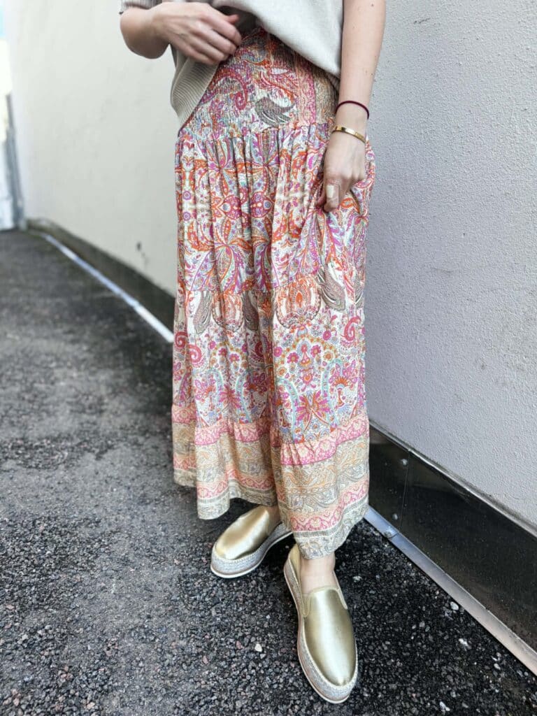 Marta Du Chateau Princess Skirt Beige Multi