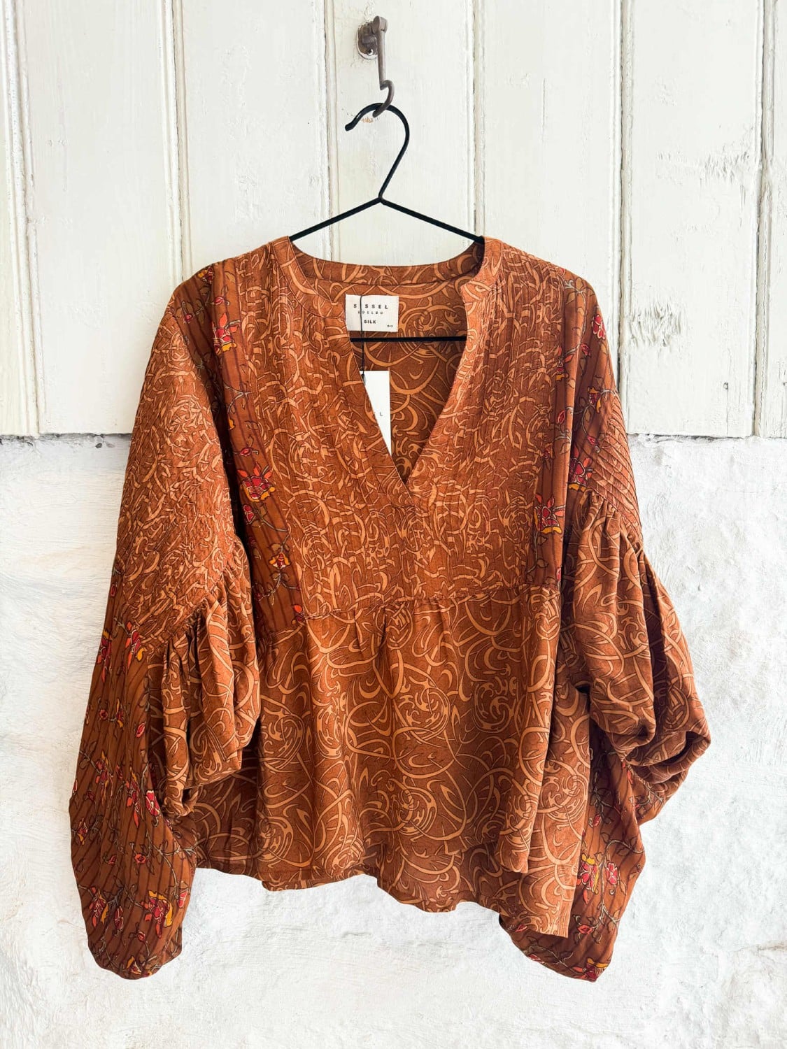 Sissel Edelbo Bibi Balloon Silk Top No. 430