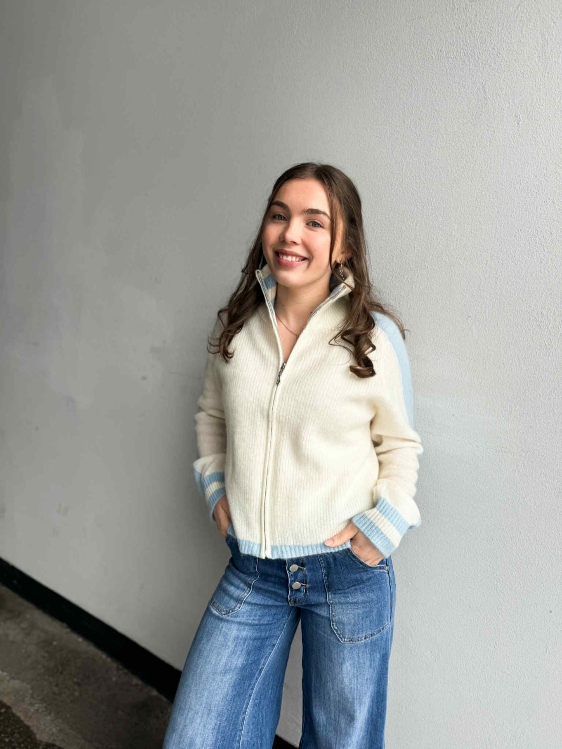 Vilje & Ve Lyra Knitted Pullover Light Blue