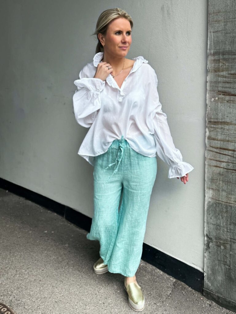 Ibc Collection Linen Pants Abba Turkis