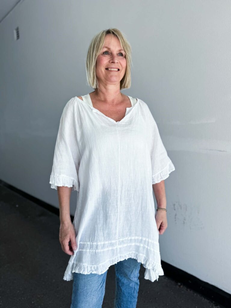 IBC Collection Linen Tuniq Lisa White