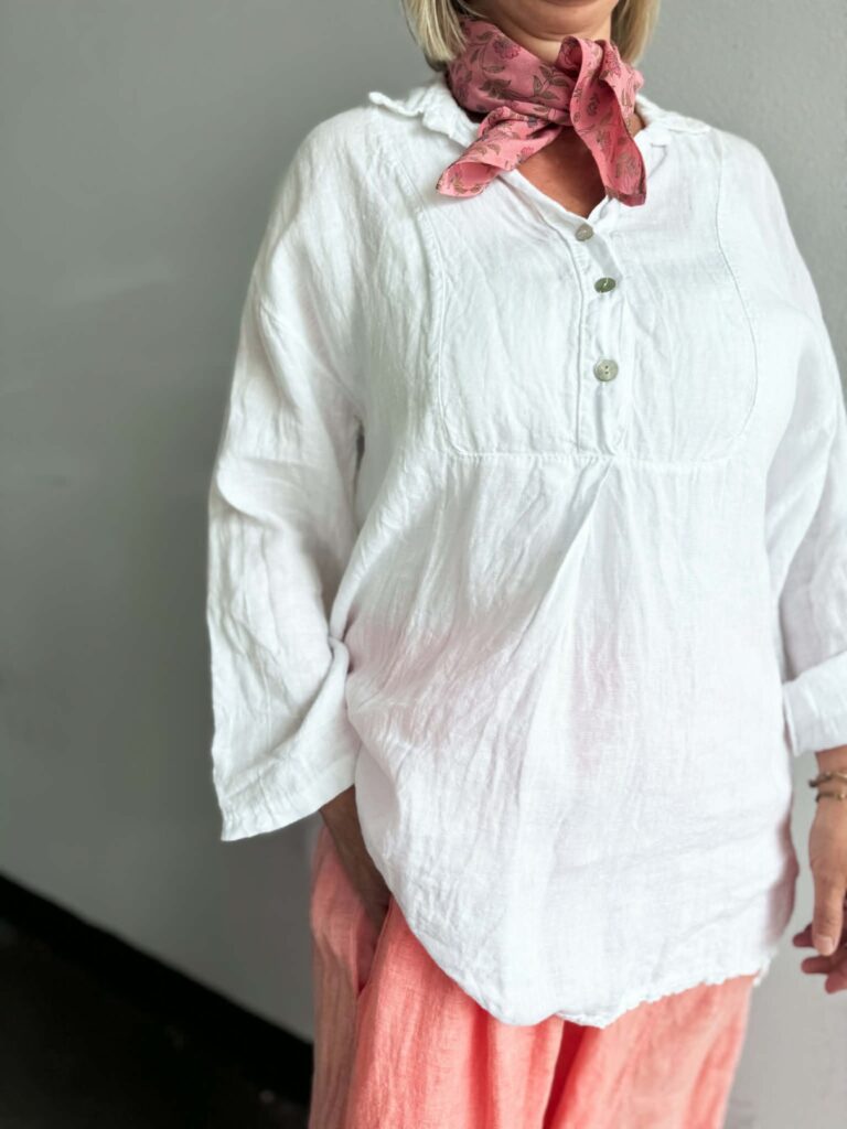 IBC Collection Linen Tuniq Lisa White