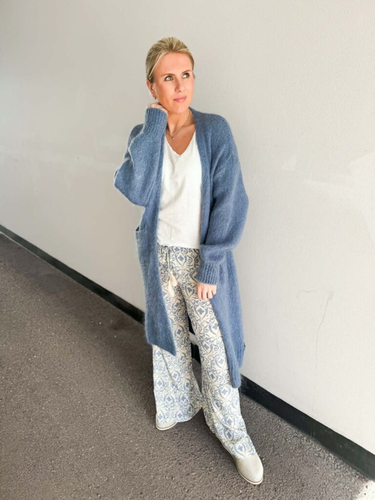 Ibc Collection Mohair Jacket Denim Blue