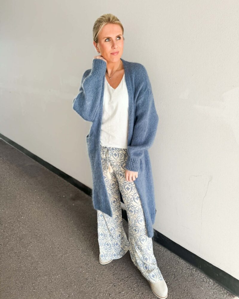 Ibc Collection Mohair Jacket Denim Blue