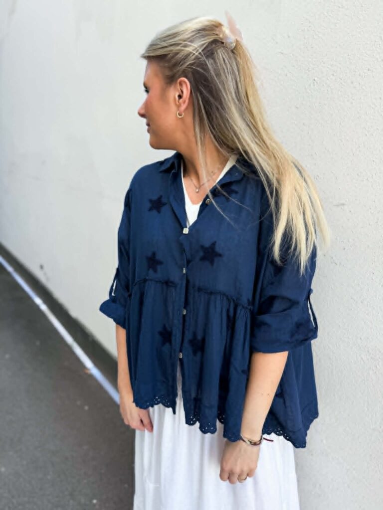 IBC Collection Pia Blouse Blue
