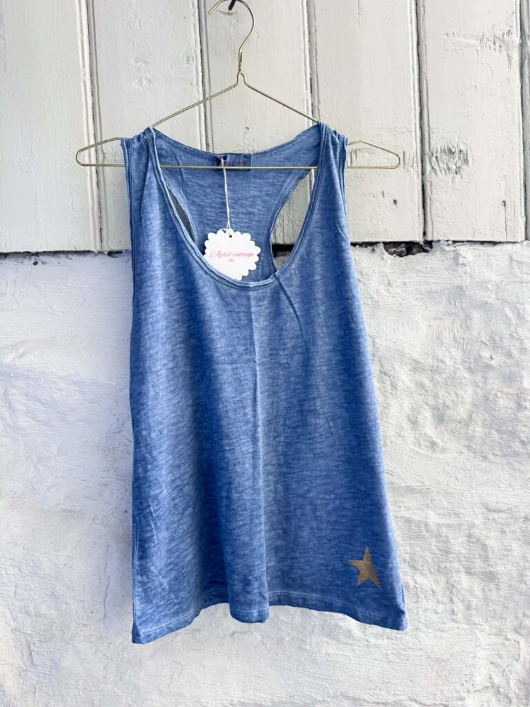 IBC Collection Star Singlet Jeans Blue
