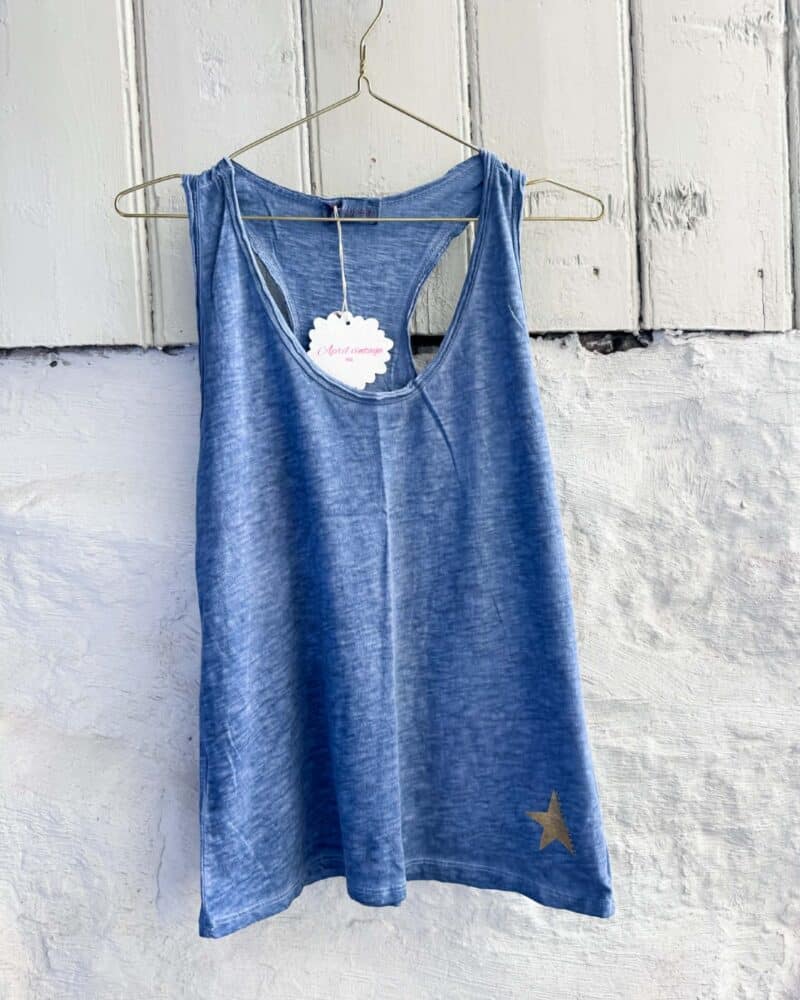 IBC Collection Star Singlet Jeans Blue