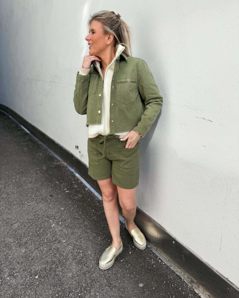 Le Temps Des Cerises Shorts Mado Pesto