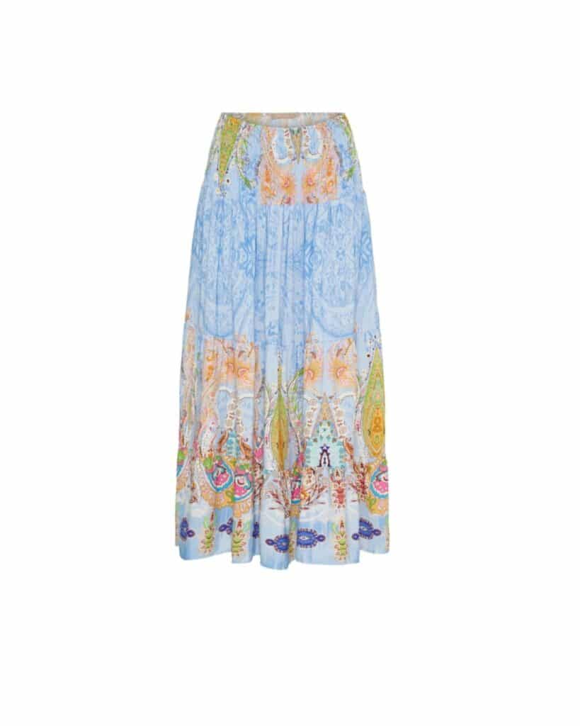 Marta Du Chateau Princess Skirt Blue Multi
