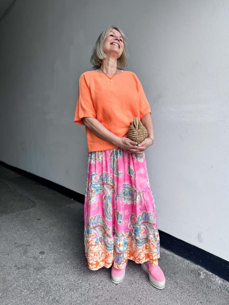 Marta Du Chateau Princess Skirt Fuxia