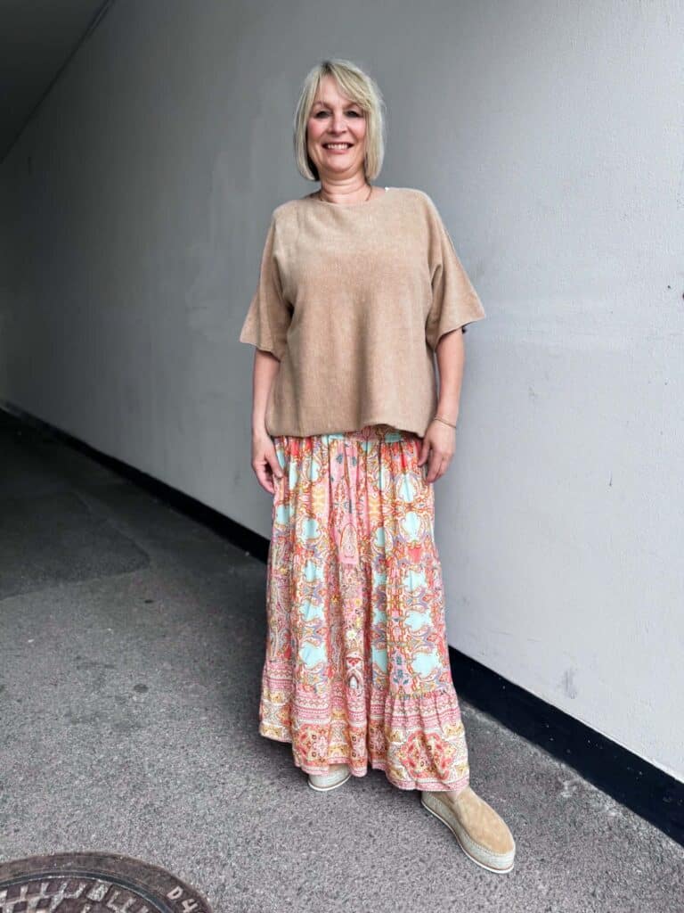 Marta Du Chateau Princess Skirt Pink Mix