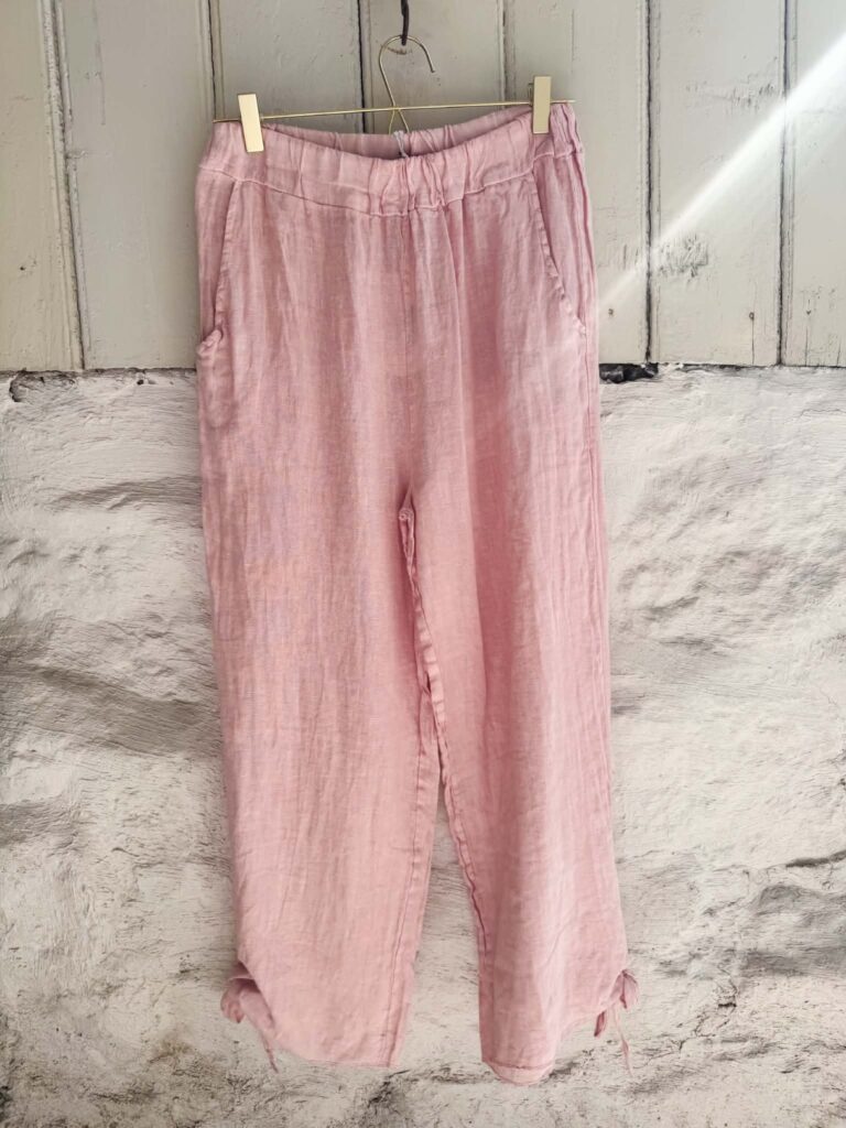 Ibc Collection Linen Pants Uniq Rose