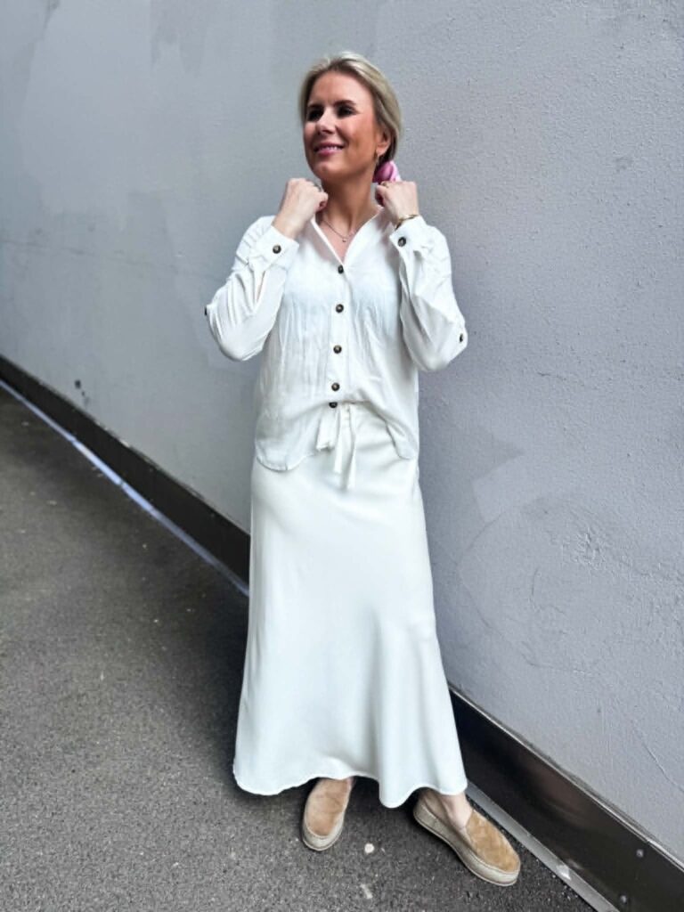 JDY Laurel Life Shirt White