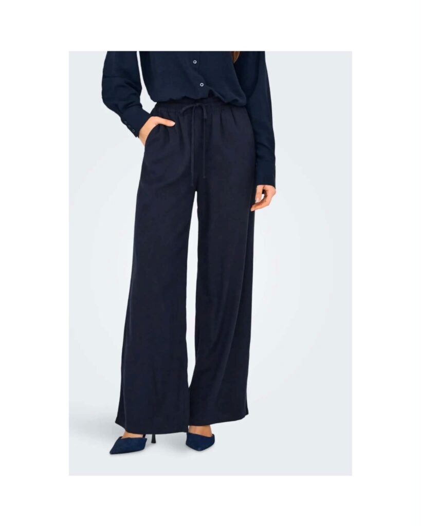 Jdy Say Linen Wide Pants Navy